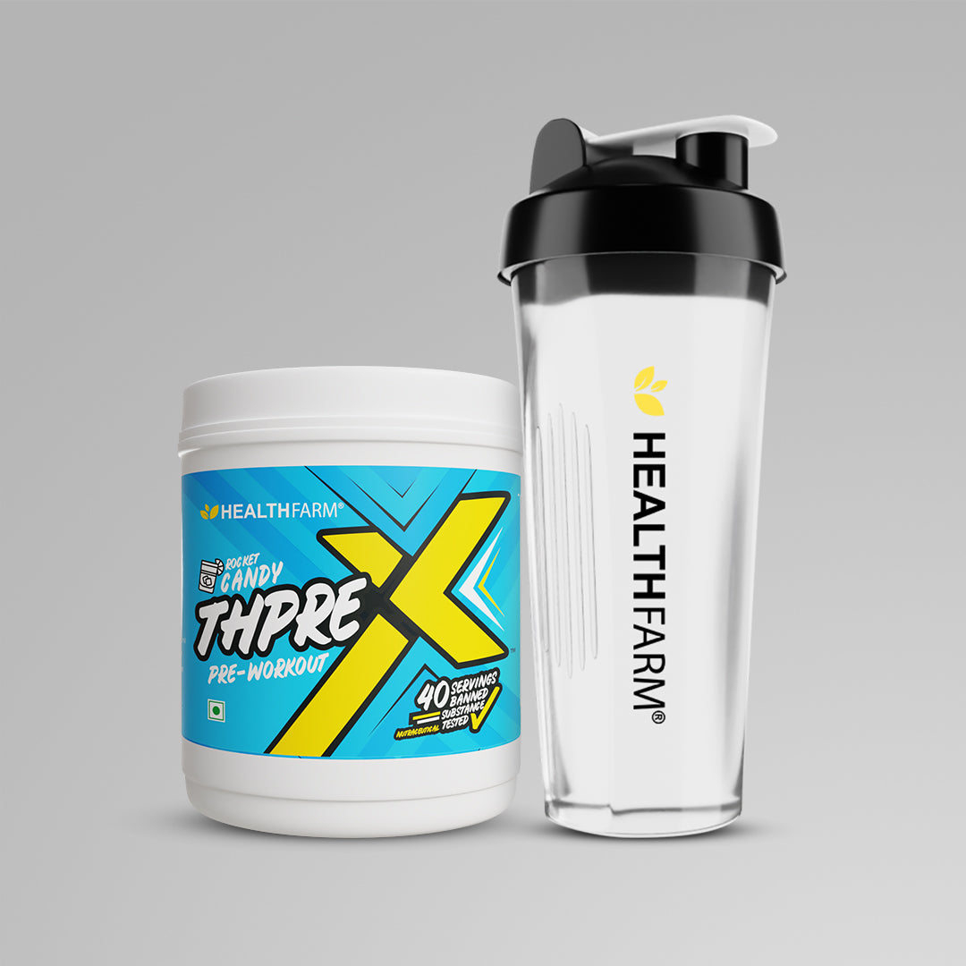 Healthfarm ThpreX Pre Workout (500g) + Plastic Shaker