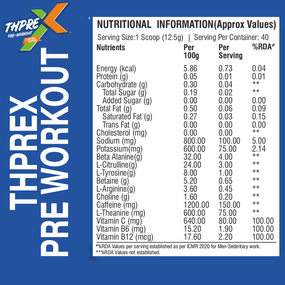 Healthfarm ThPreX Pre-Workout-40 Servings (Limited Edition)