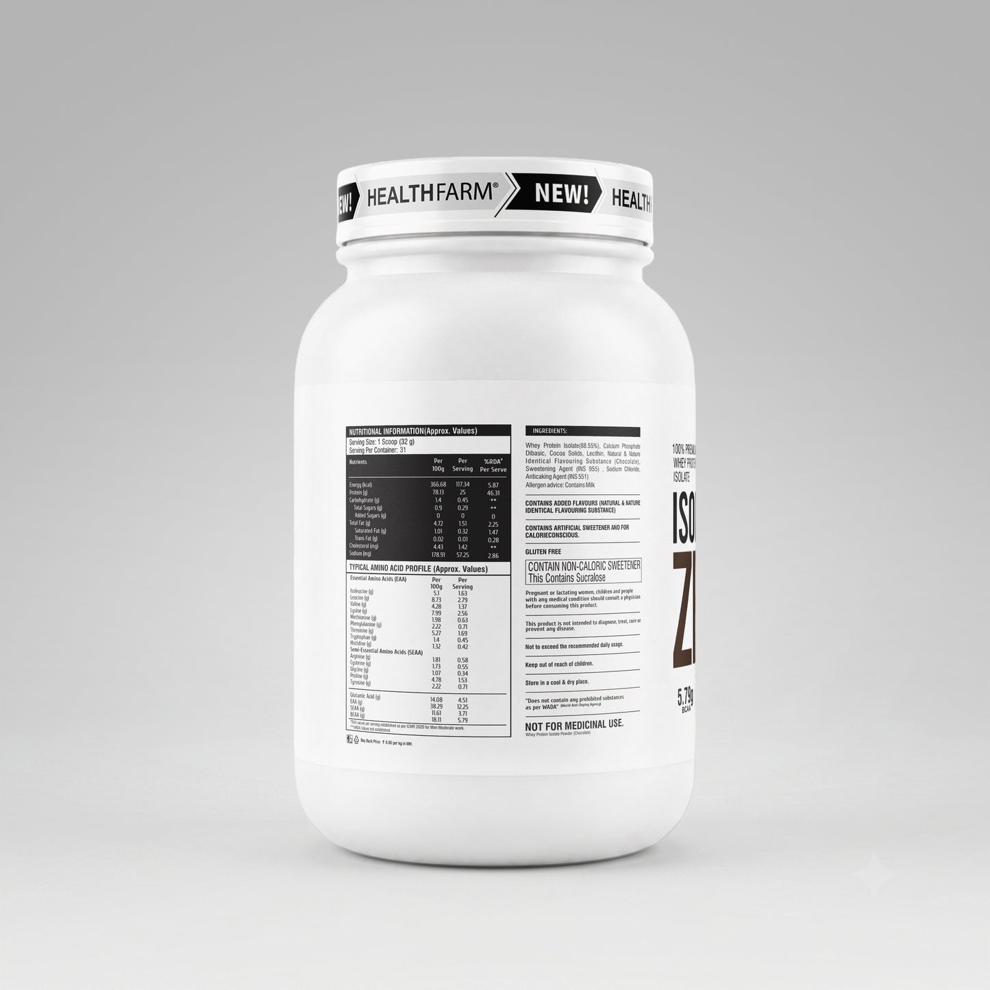 HealthFarm ISO Pro ZERO, 100% Whey