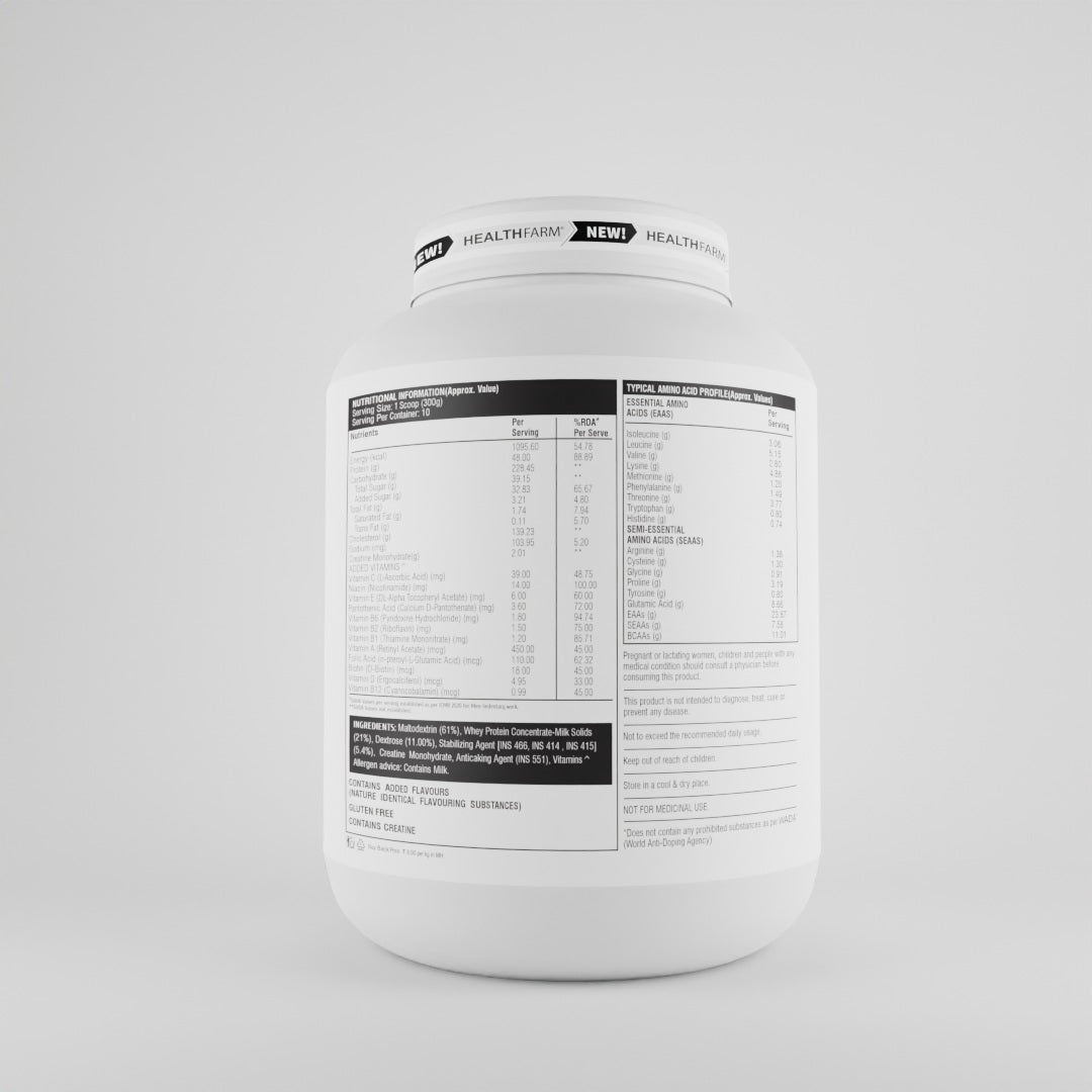 Healthfarm Muscle Gainer | Hard Gainer Bulk Phase Formula