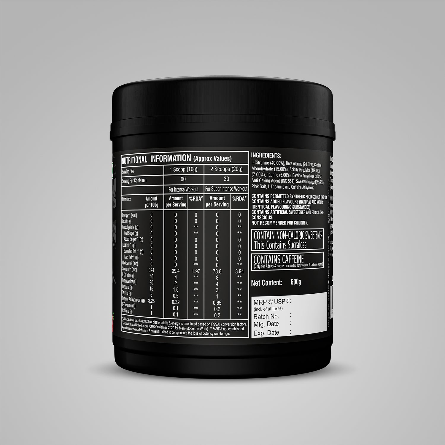 Healthfarm Limitless Thprex - Fully Loaded Pre-workout (60 Serving)