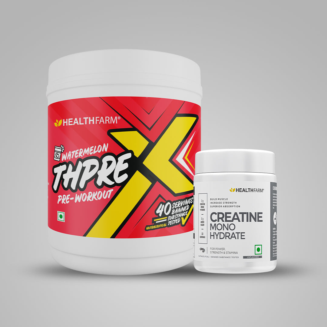 Healthfarm Thprex (500g) + Creatine (100g)