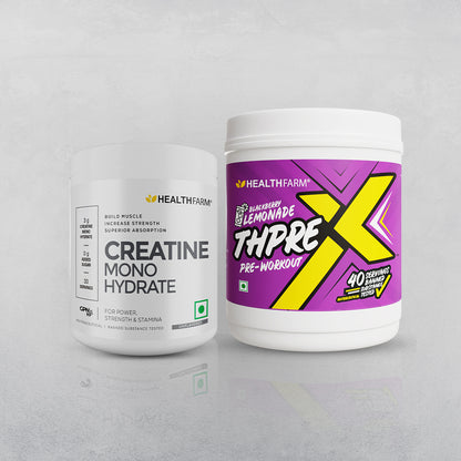 Healthfarm Thprex (500g) + Creatine (100g)