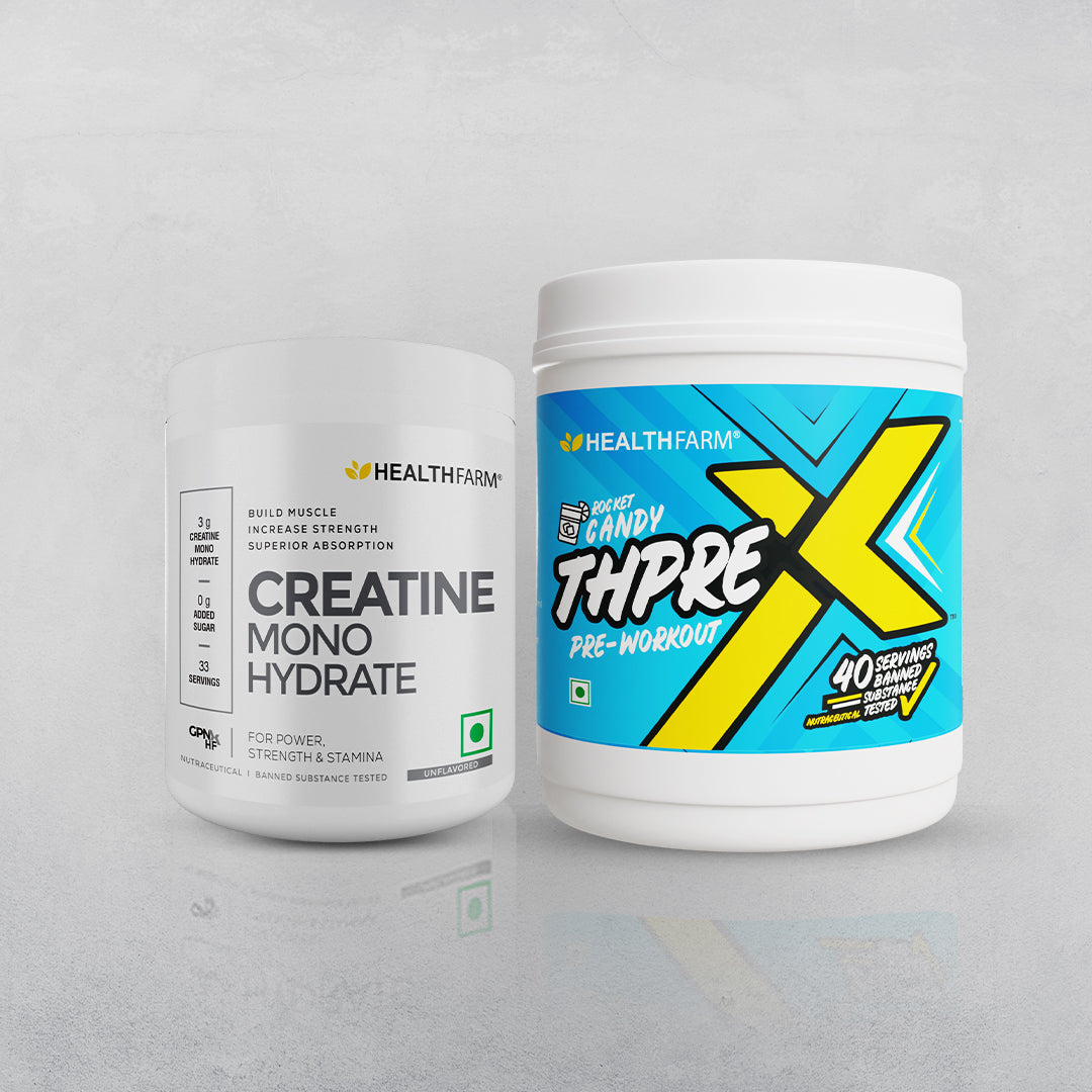 Healthfarm Thprex (500g) + Creatine (100g)