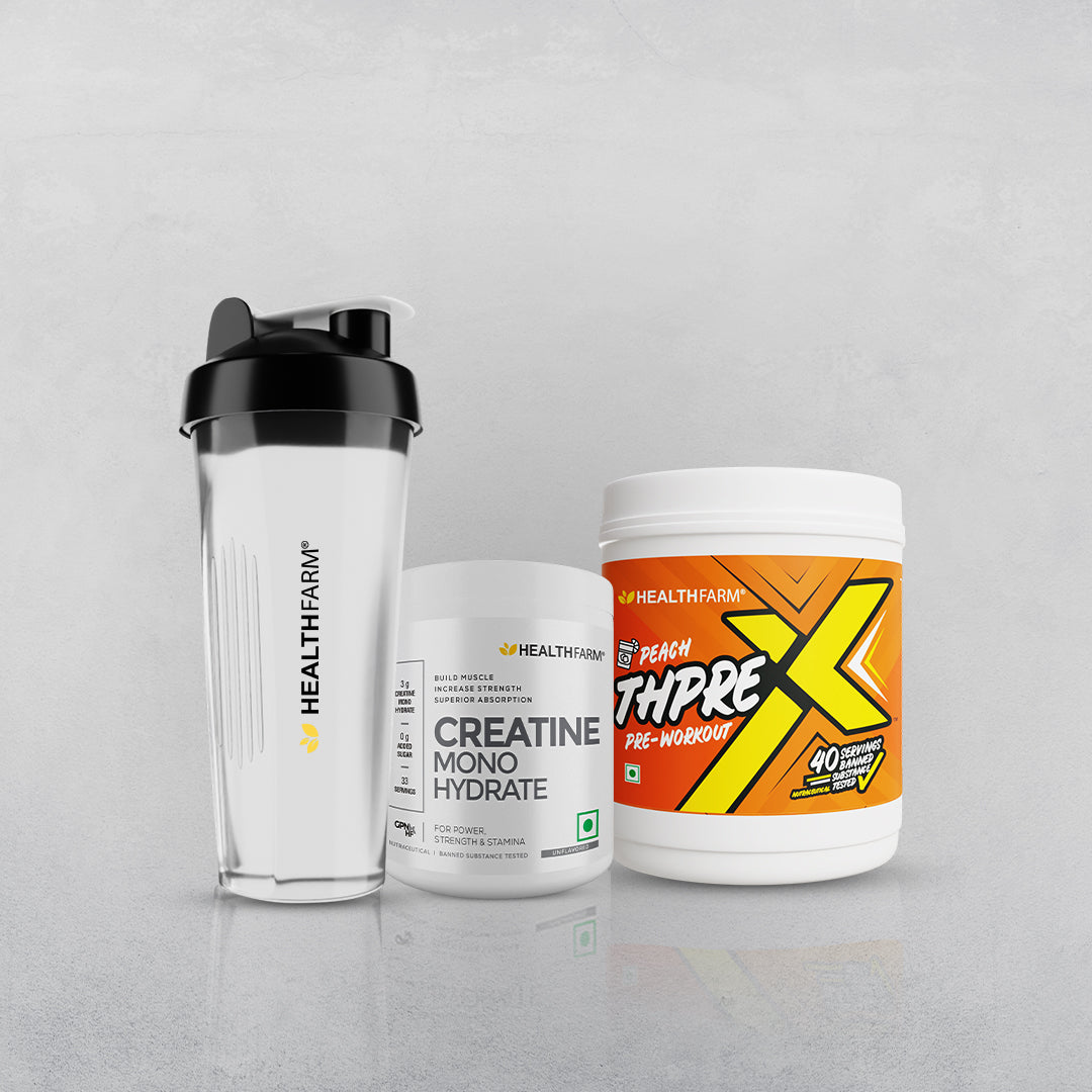 Healthfarm ThPreX Pre-workout + Muscle Creatine (100g) + Free Shaker