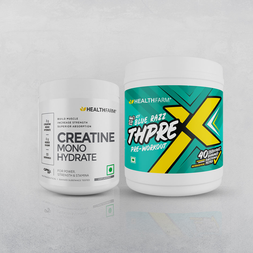 Healthfarm Thprex (500g) + Creatine (100g)