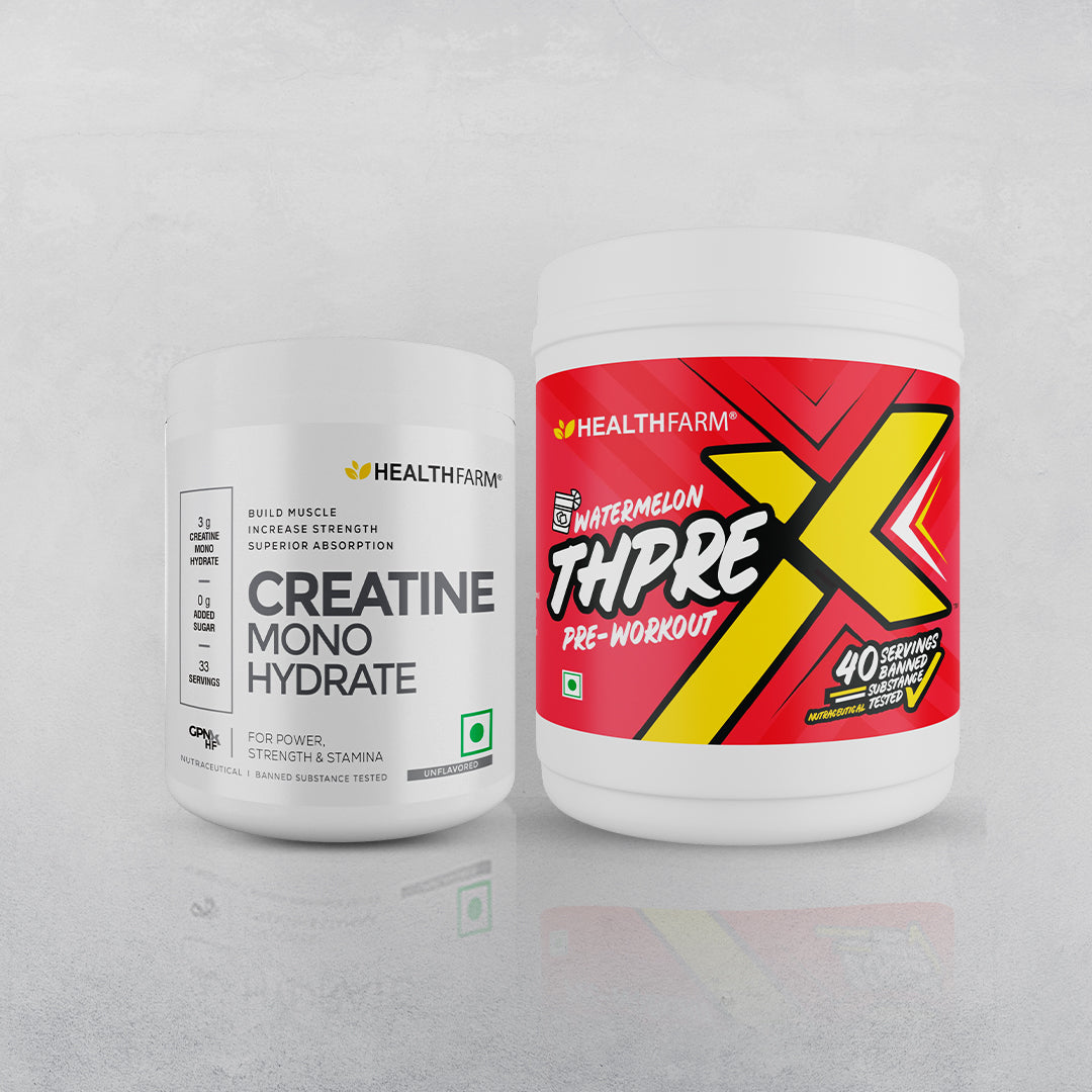 Healthfarm Thprex (500g) + Creatine (100g)