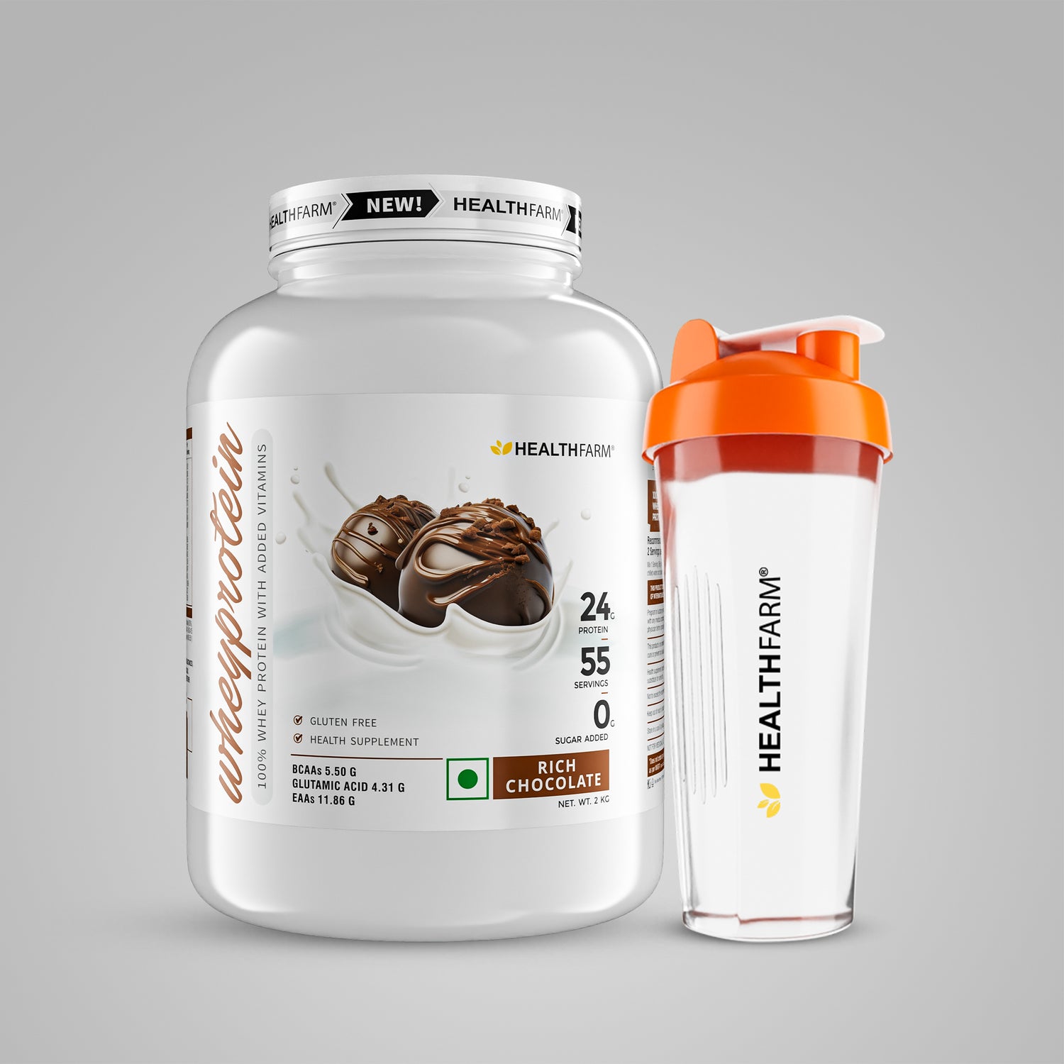 HealthFarm Whey Protein Plus with Added Vitamins