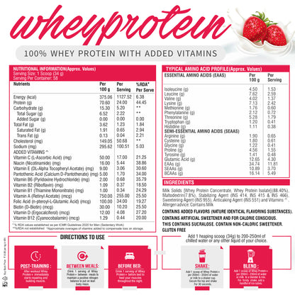 HealthFarm Whey Protein Plus with Added Vitamins