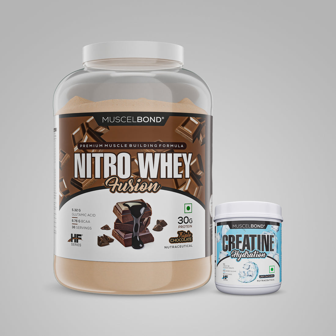 Muscelbond Nitra Whey Fusion 2Kg + Creatine 100g