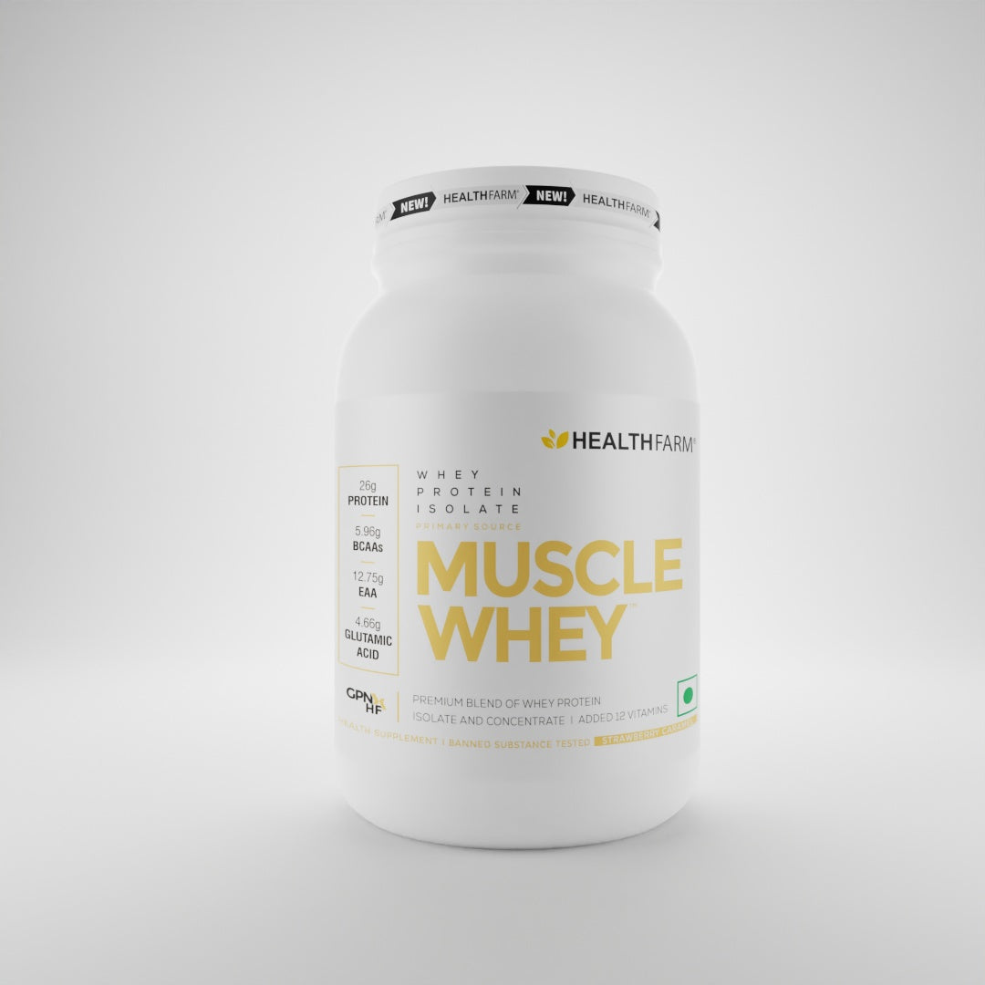 HealthFarm Muscle Whey Protein + Free HF T-Shirt - Healthfarm Nutrition