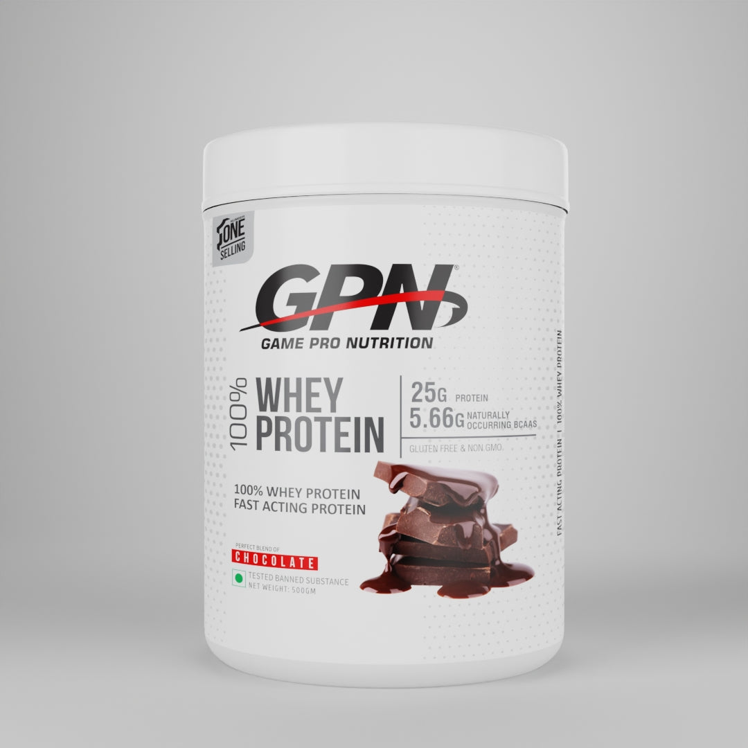 GPN 100% Whey Protein Powder,  (500g) Post-workout supplement