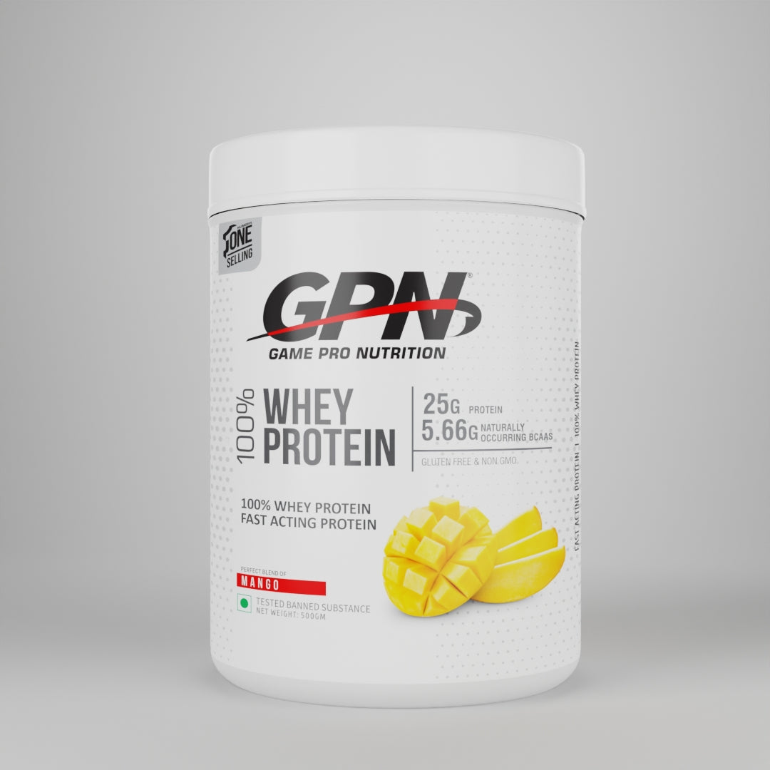 GPN 100% Whey Protein Powder,  (500g) Post-workout supplement