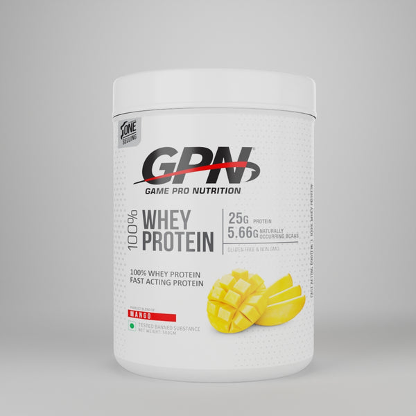 GPN 100% Whey Protein Powder,  (500g) Post-workout supplement