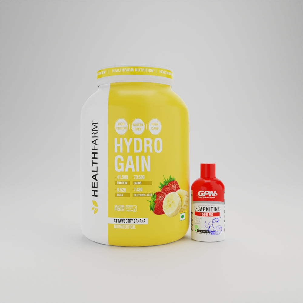  Hydro Gain (3kg) + GPN L-Carnitine Combo - Healthfarm