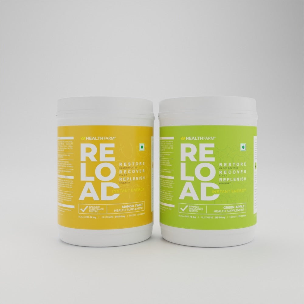 Reload Instant Drink, (Mango + Green Apple) Combo - HealthFarm 