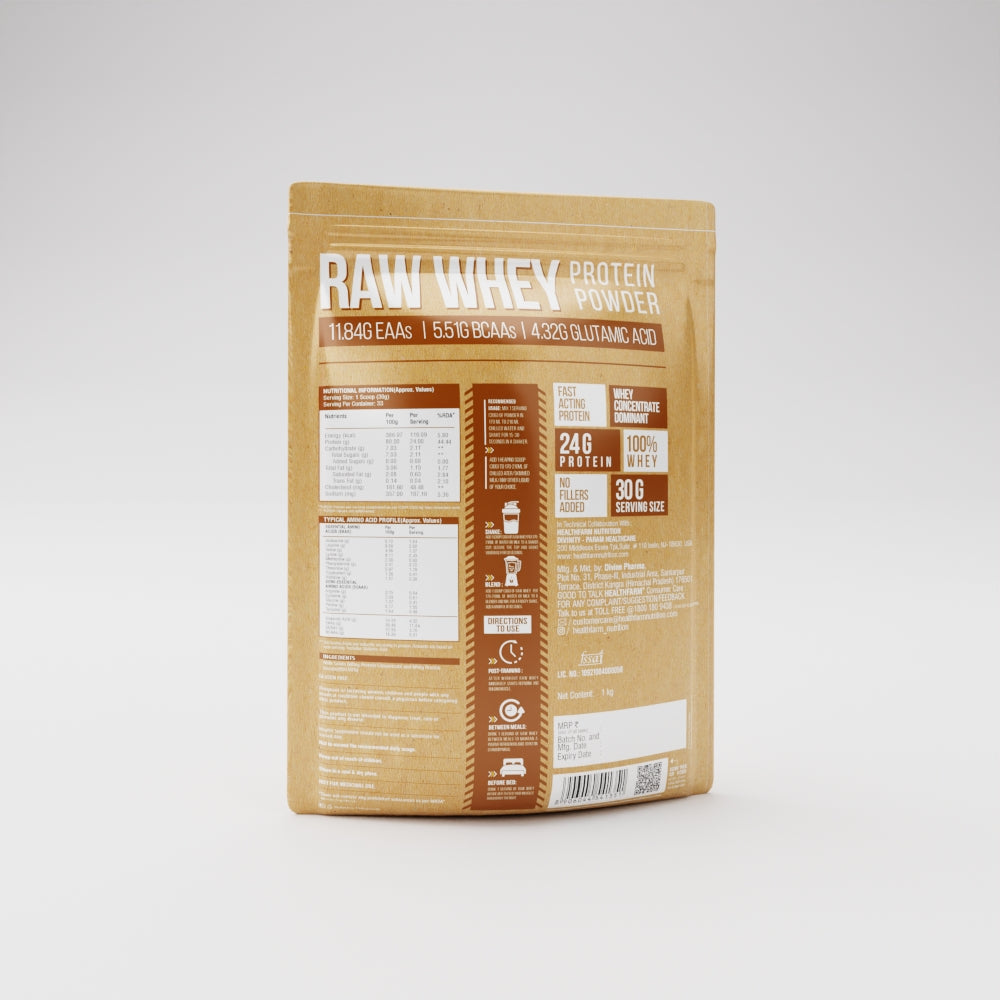 Raw Whey (Unflavoured) Whey Protein - Healthfarm