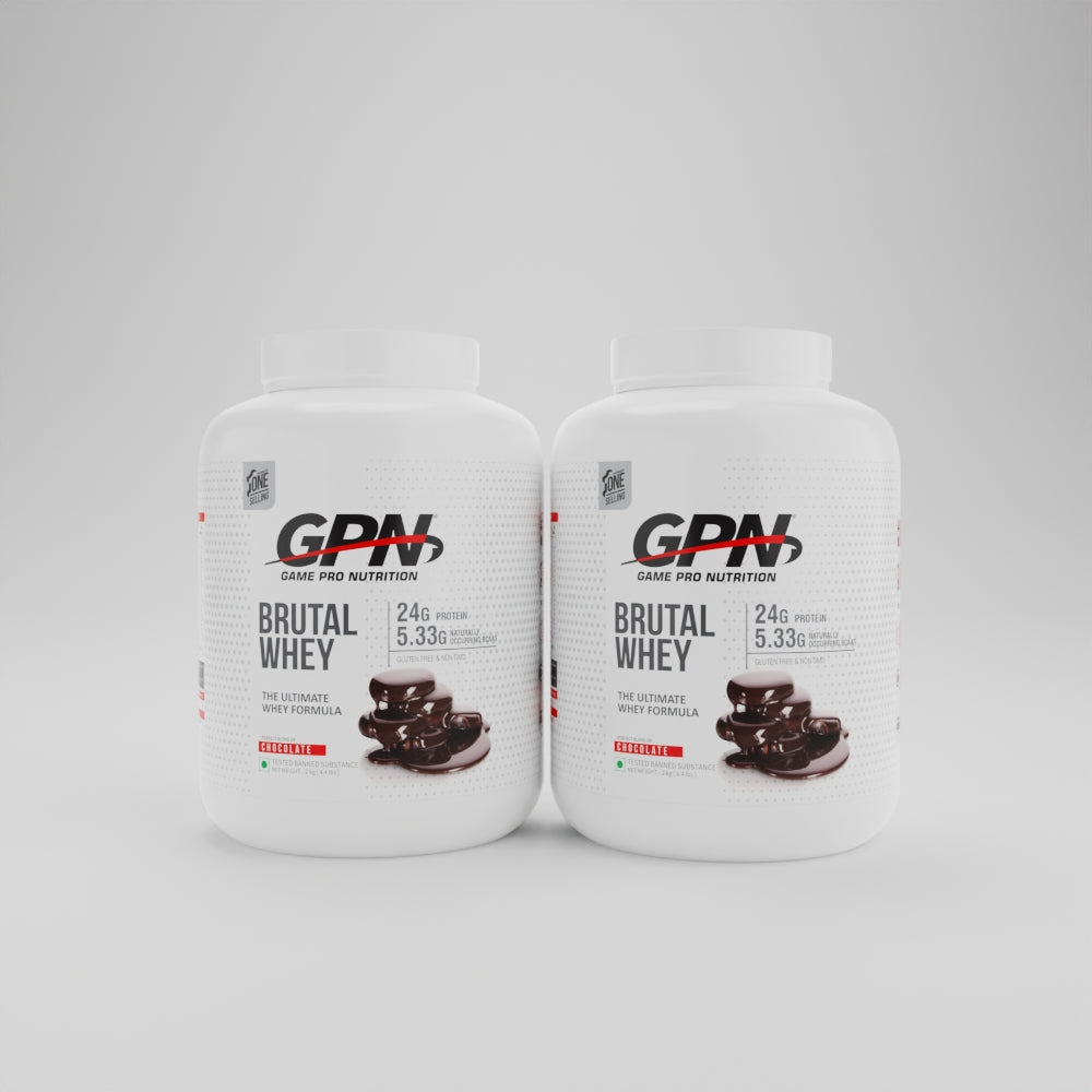 GPN (2KG) BRUTAL WHEY Protein Best post workout supplement (BOGO) - Healthfarm Nutrition